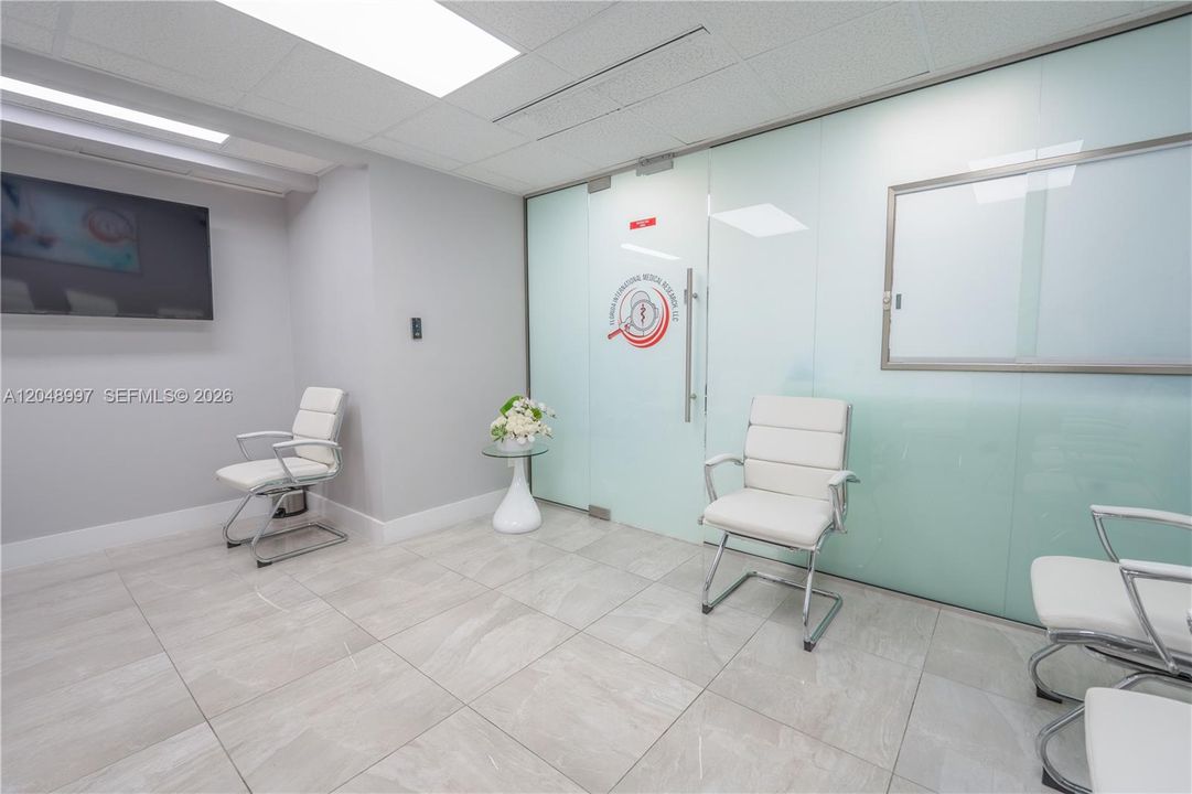 Spacious waiting room