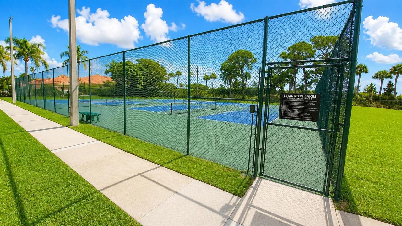 tennis courts