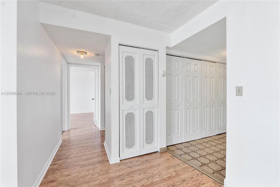 with ample closet space
