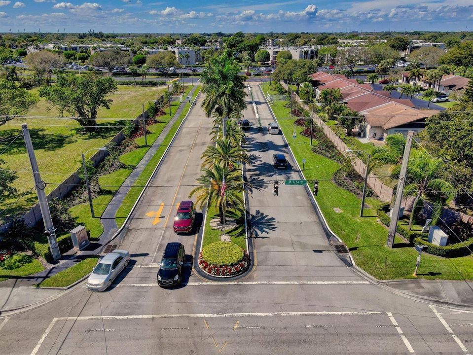 Military Trail Entrance Drone