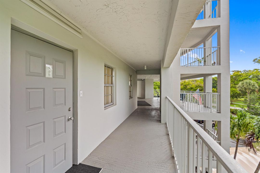 Unit entrance located near the elevators