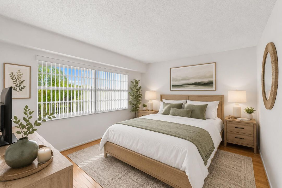 Virtually staged bedroom 2