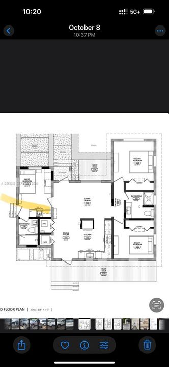 For Sale: $649,000 (2 beds, 1 baths, 846 Square Feet)