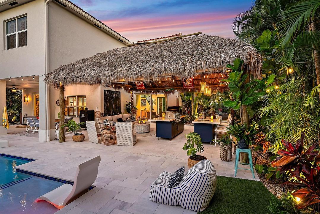 Back Exterior & Tiki Hut