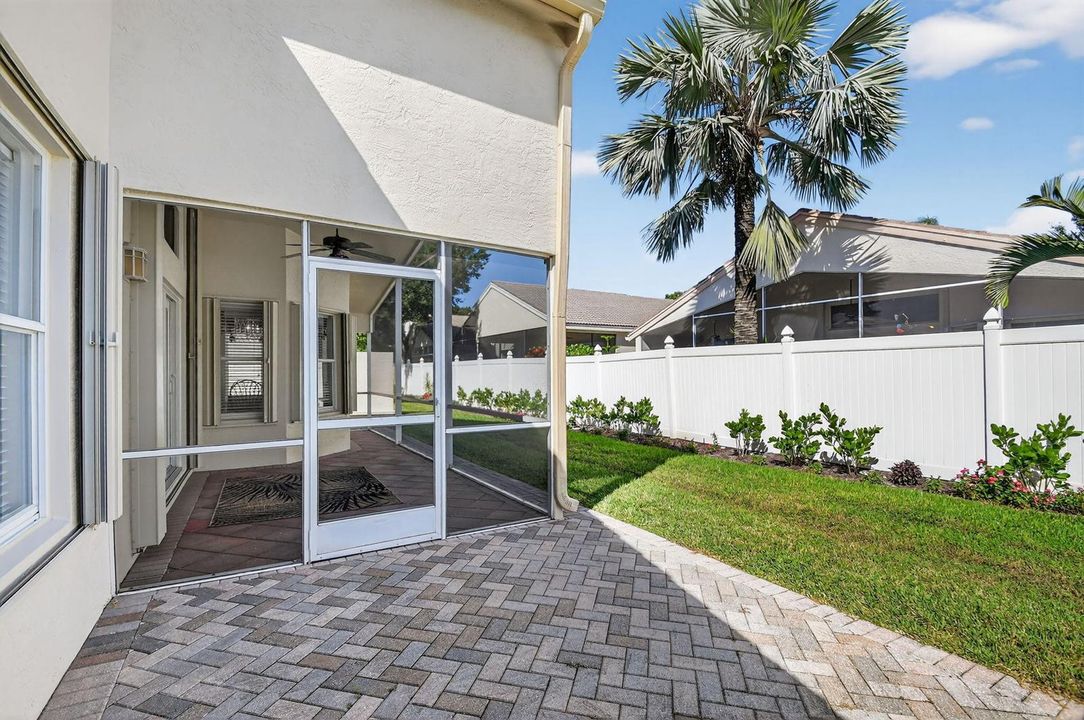 Open back patio