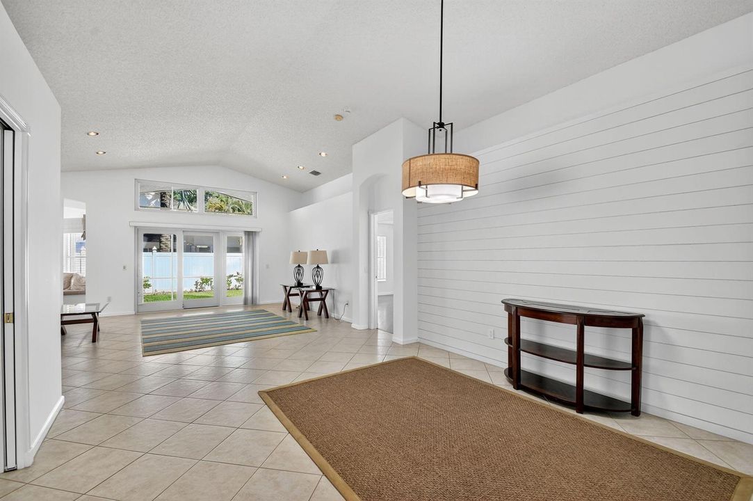 Spacious living and dining