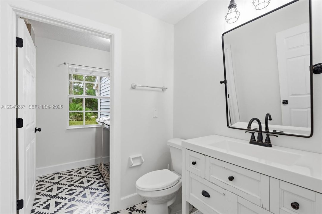 Half Bath with Laundry