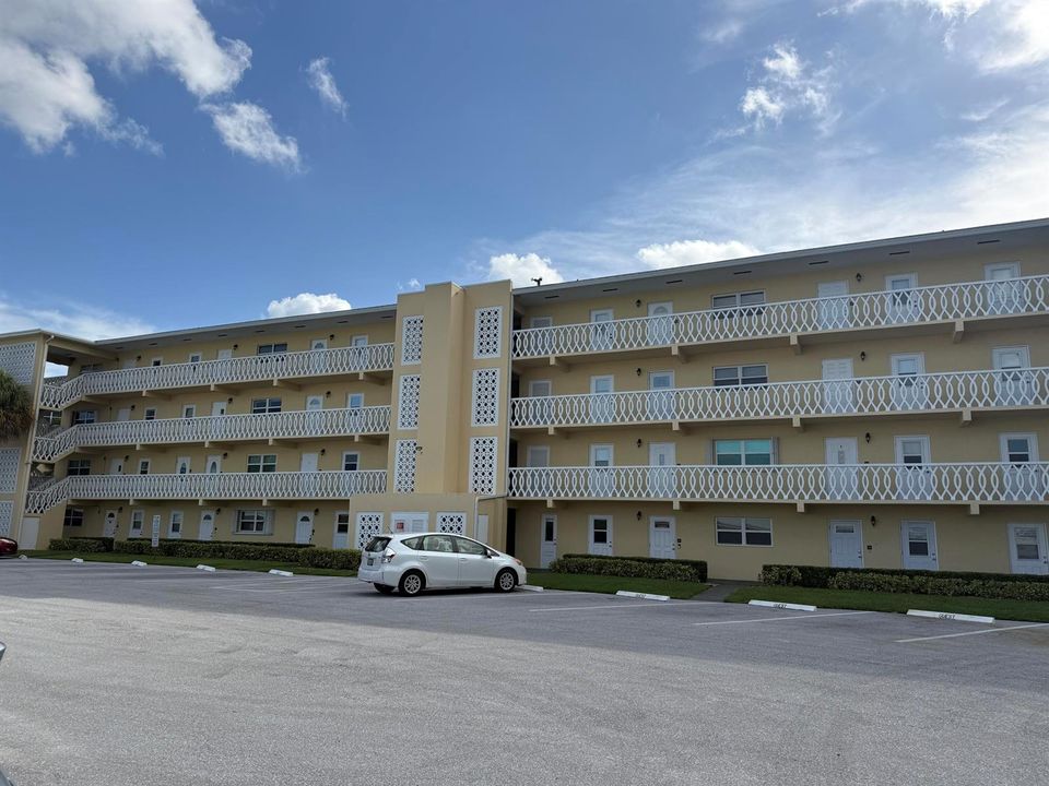 front of building