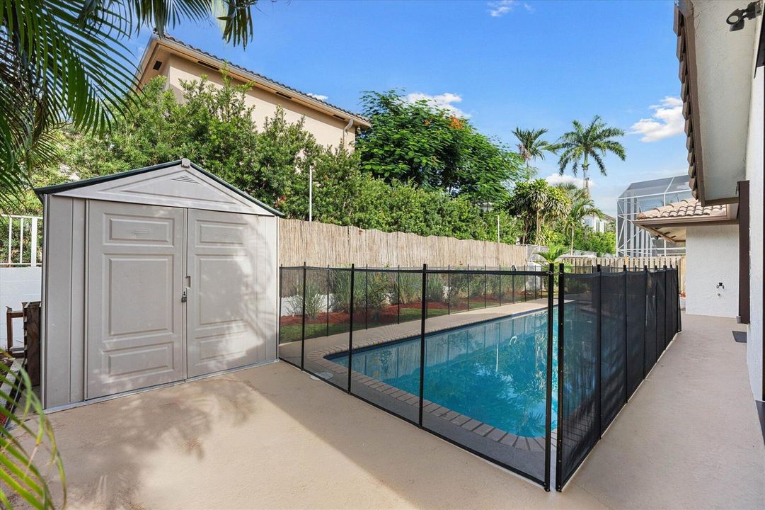 Pool with Child Fence