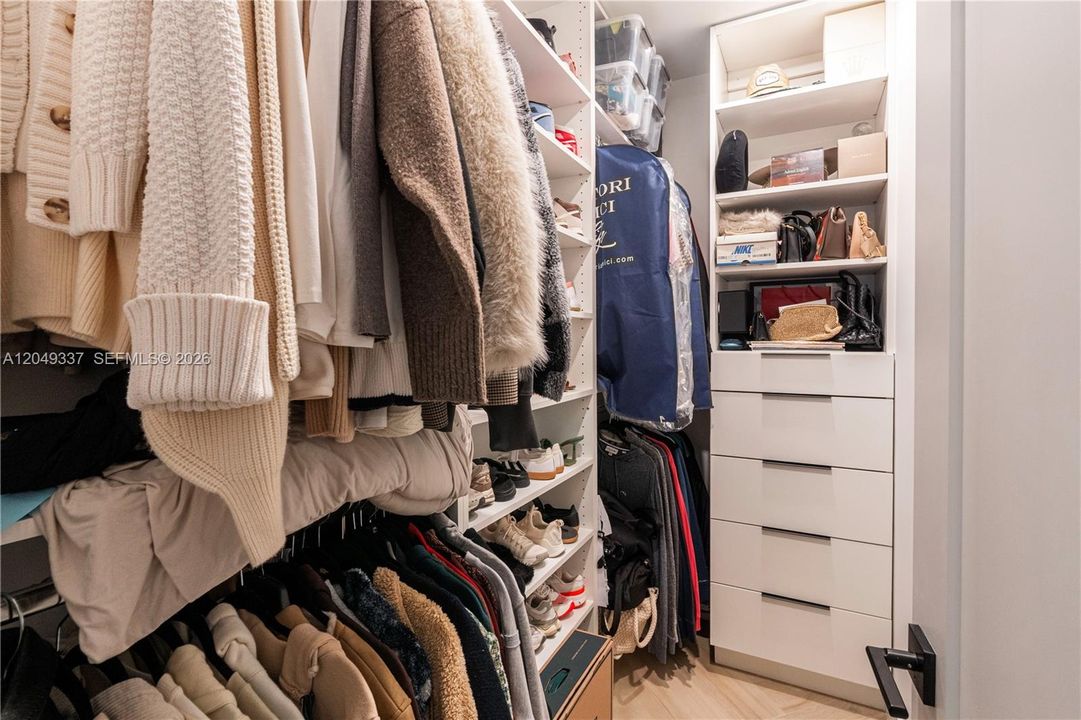 Second walk-in closet