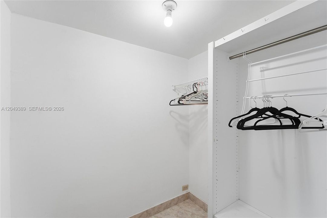 Master bedroom Walk In closet