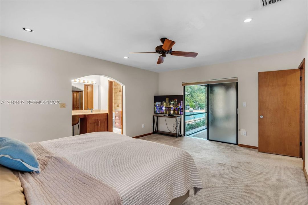 MASTER BEDROOM WITH EXTERIOR DOOR