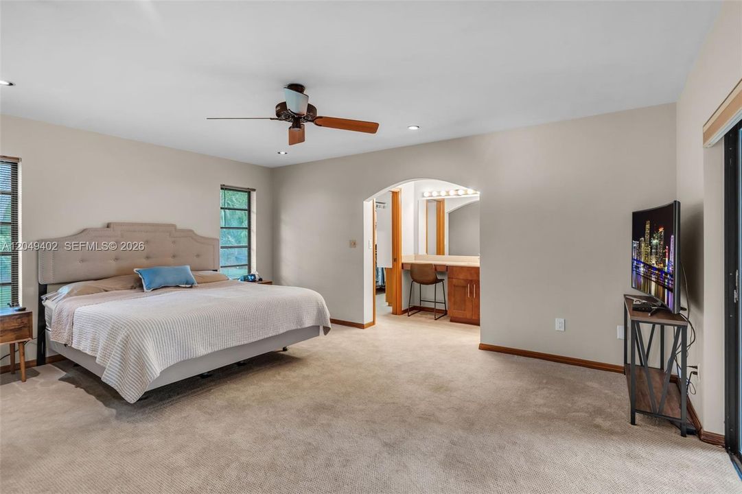 MASTER BEDROOM WITH EXTERIOR DOOR