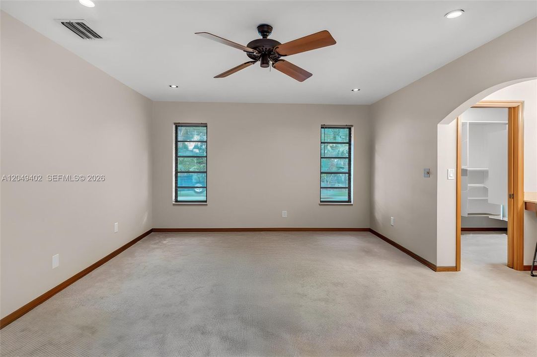 MASTER BEDROOM WITH EXTERIOR DOOR