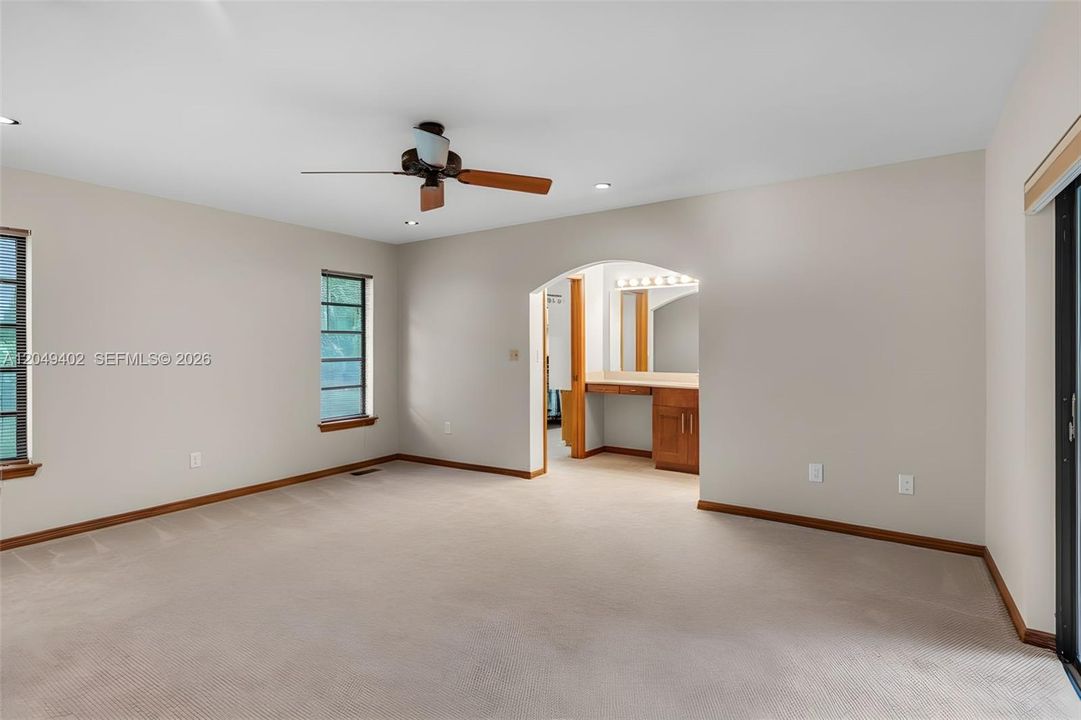 MASTER BEDROOM WITH EXTERIOR DOOR