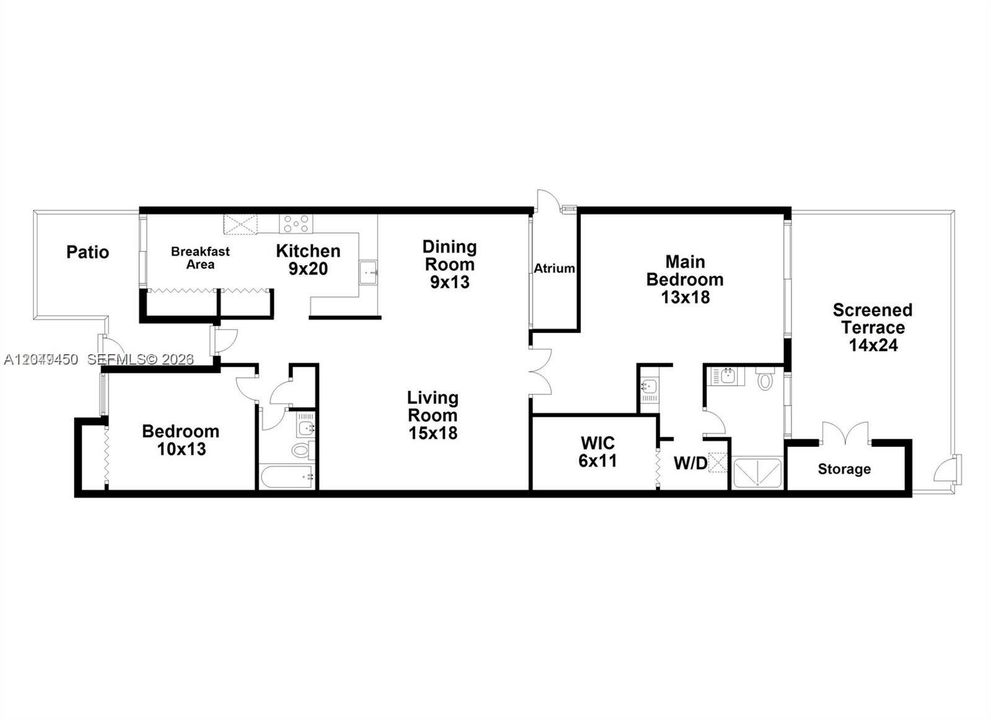 For Rent: $3,700 (2 beds, 2 baths, 1465 Square Feet)