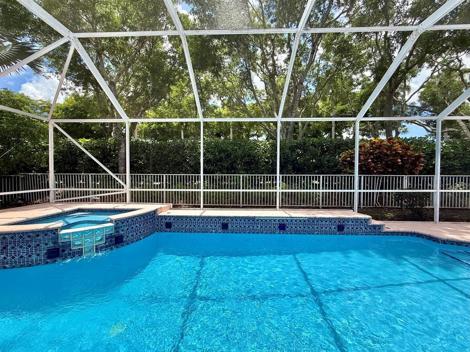 SCREENED IN POOL W/ WATERFALL