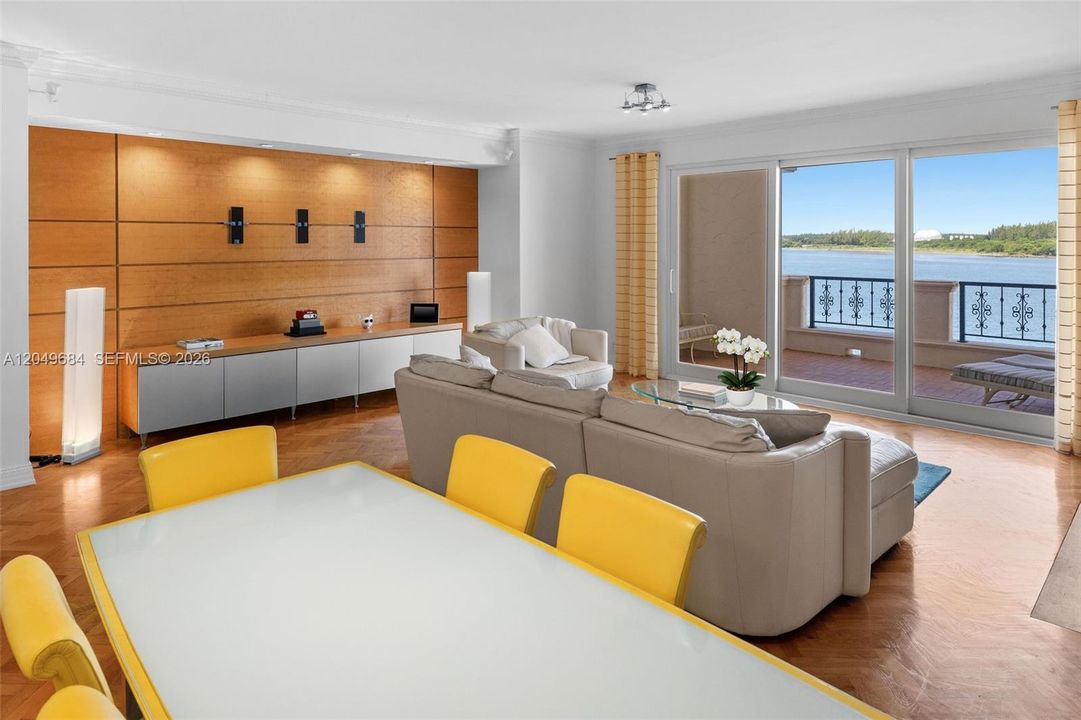 Dining and living room