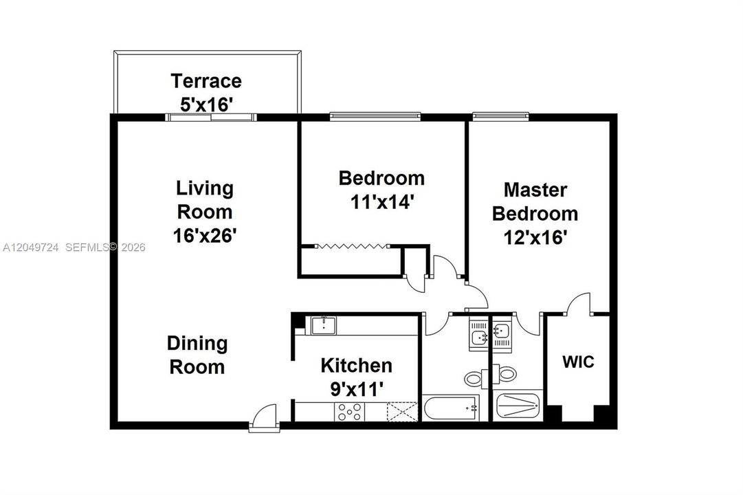 For Rent: $5,600 (2 beds, 2 baths, 1056 Square Feet)