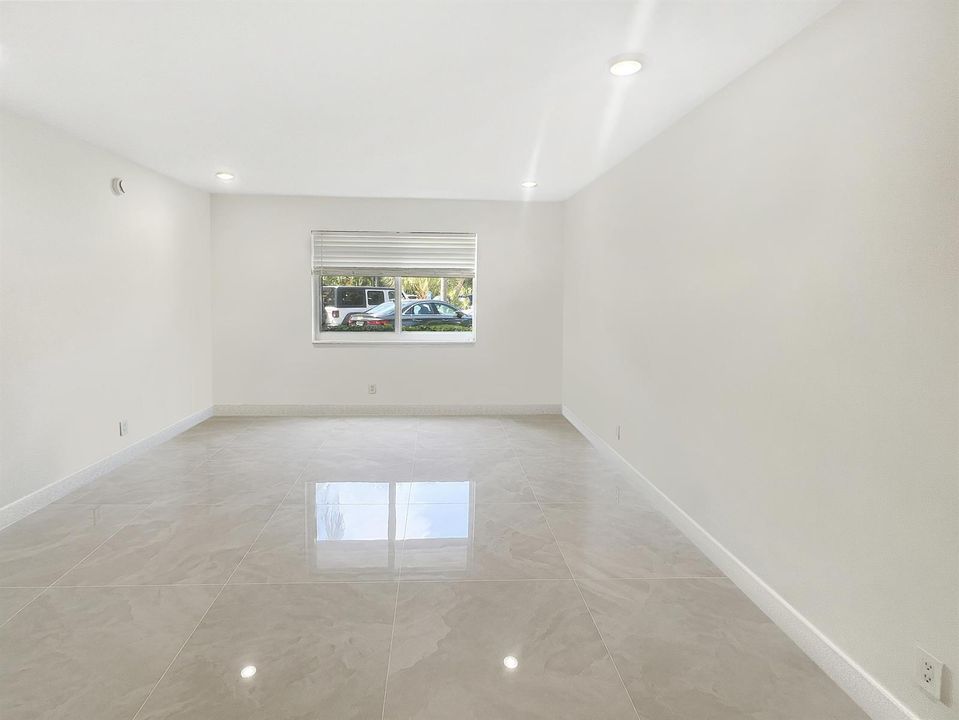 Living room facing window