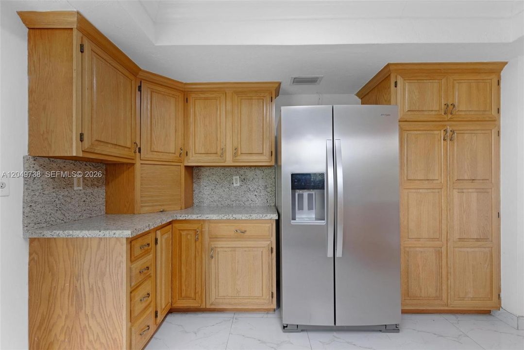 spacious wooden cabinet