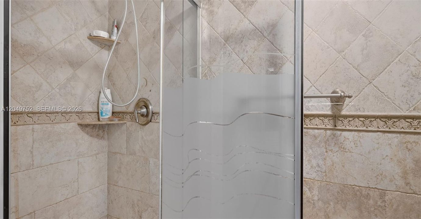 Shower in master bath