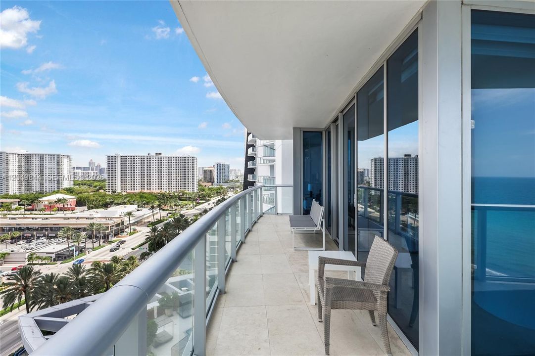 Southwest corner balcony