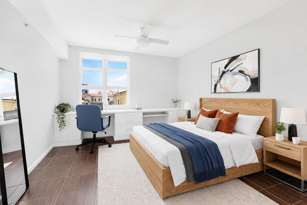 Virtually Staged Guest Bedroom