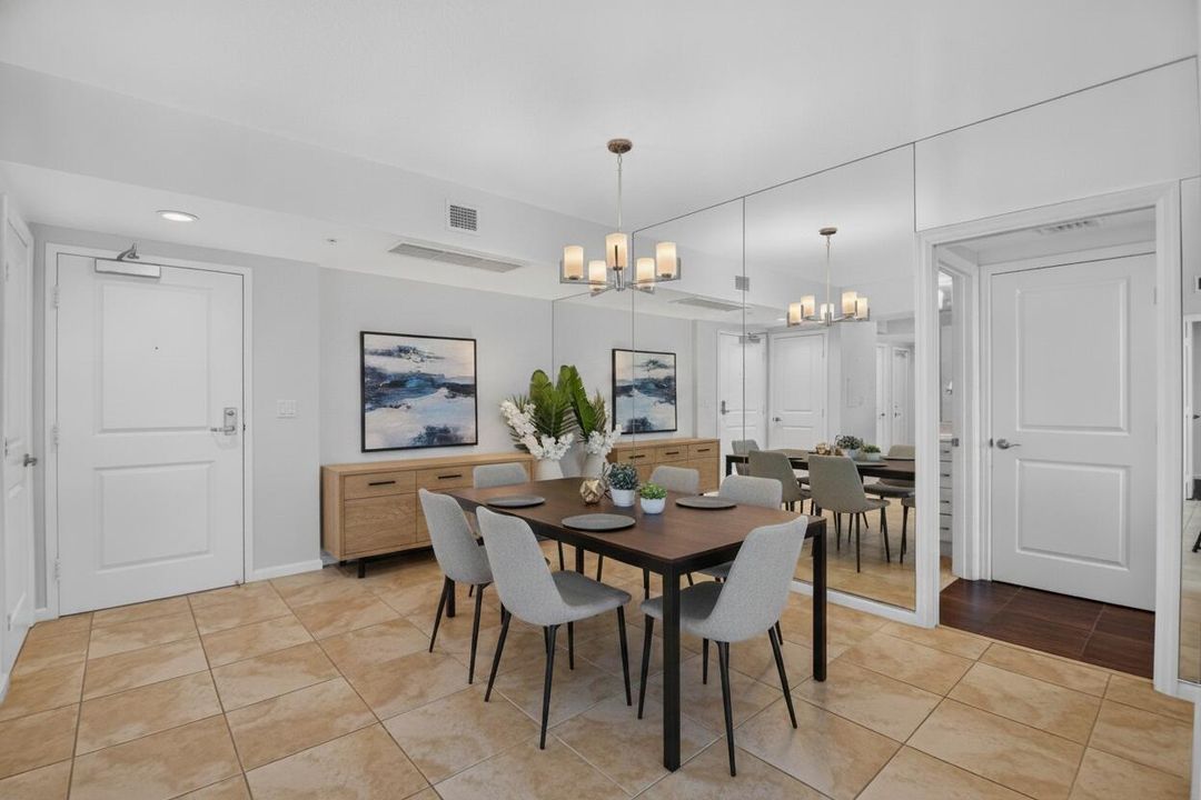 Virtually Staged Dining Room