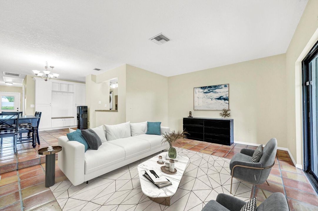 Virtually Staged Living Room