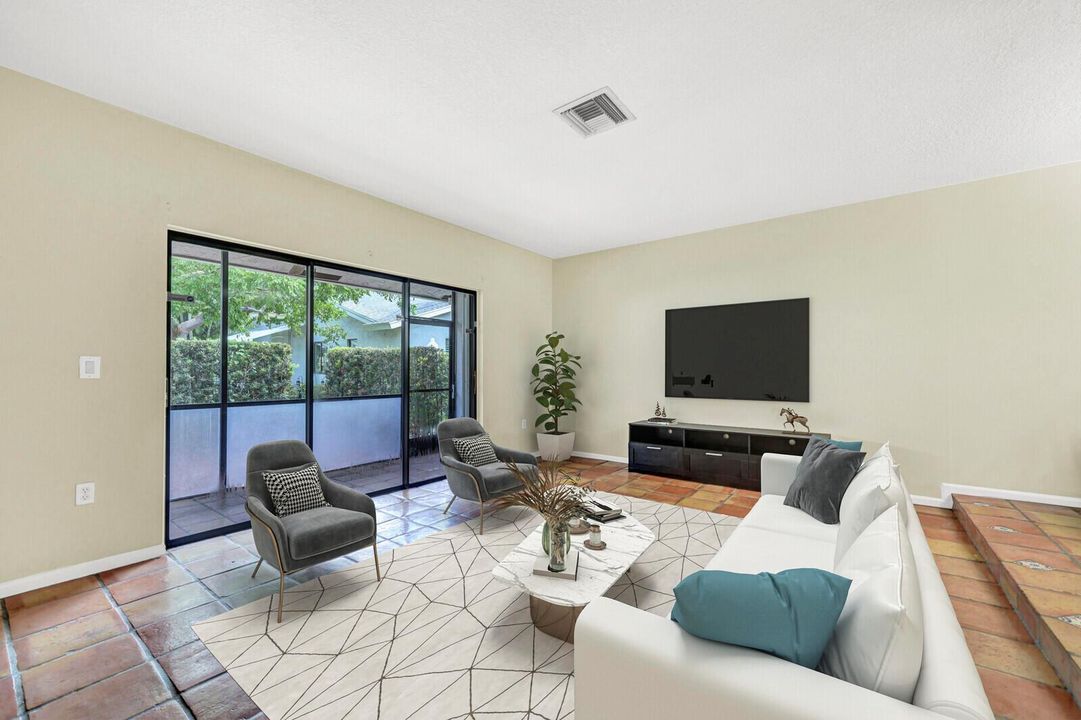 Virtually Staged Living Room