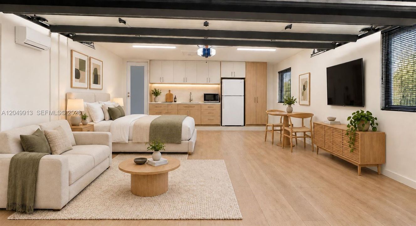 Staged 2-Car Garage View