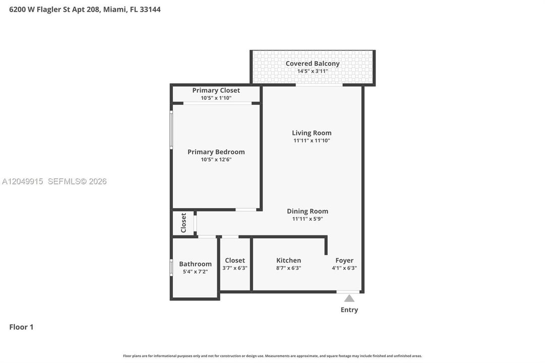 For Sale: $179,000 (1 beds, 1 baths, 575 Square Feet)