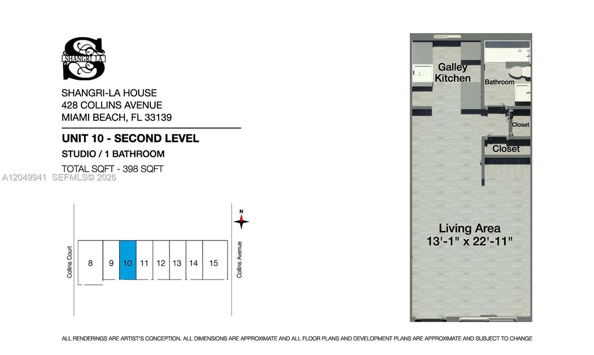 For Rent: $1,900 (0 beds, 1 baths, 400 Square Feet)
