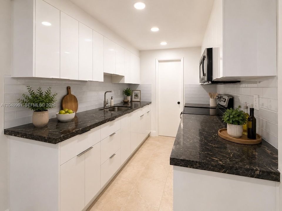 Virtually Staged Kitchen