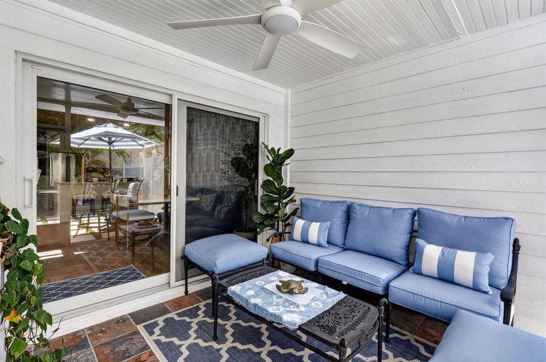 Screened in elegant living