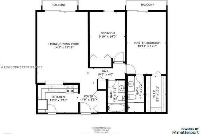 На продажу: $287,900 (2 спален, 2 ванн, 998 Квадратных фут)