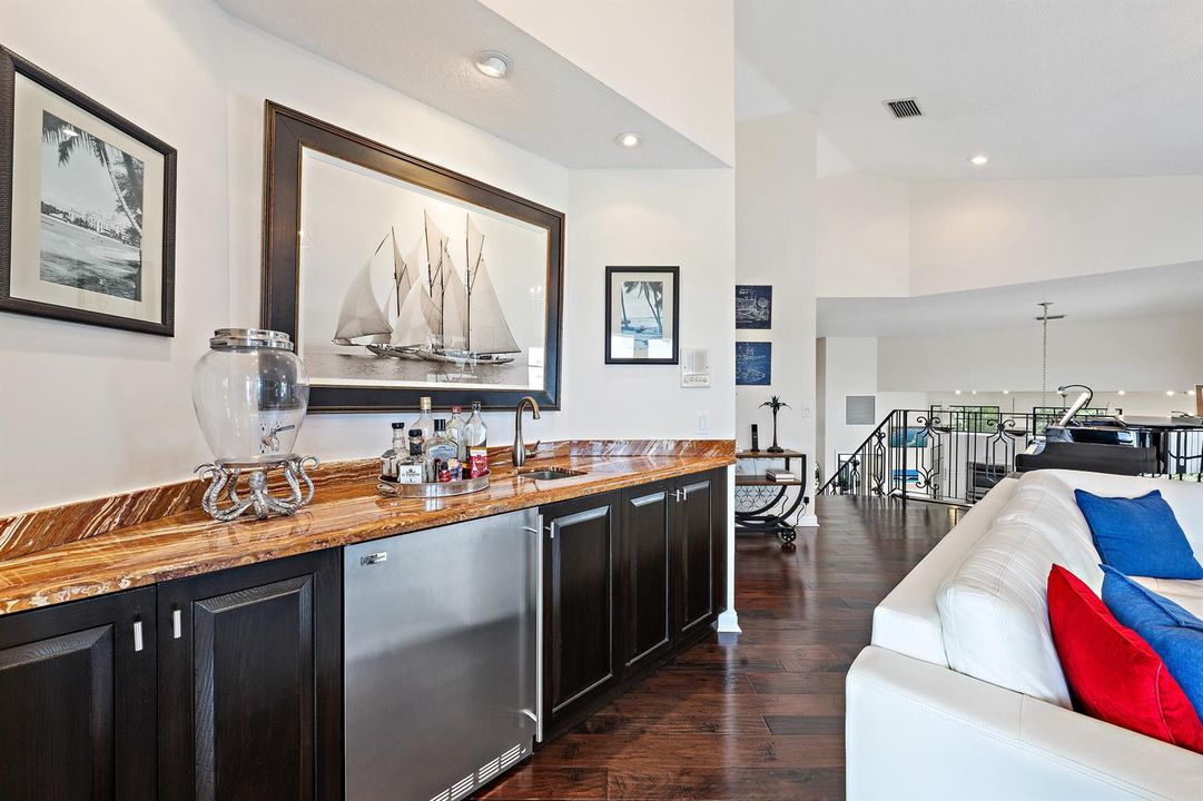 Wet Bar in Family Room