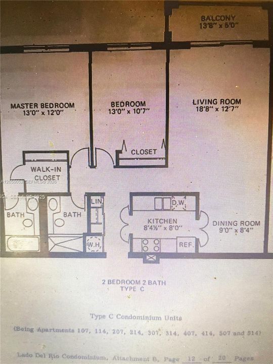 На продажу: $365,000 (2 спален, 2 ванн, 1098 Квадратных фут)