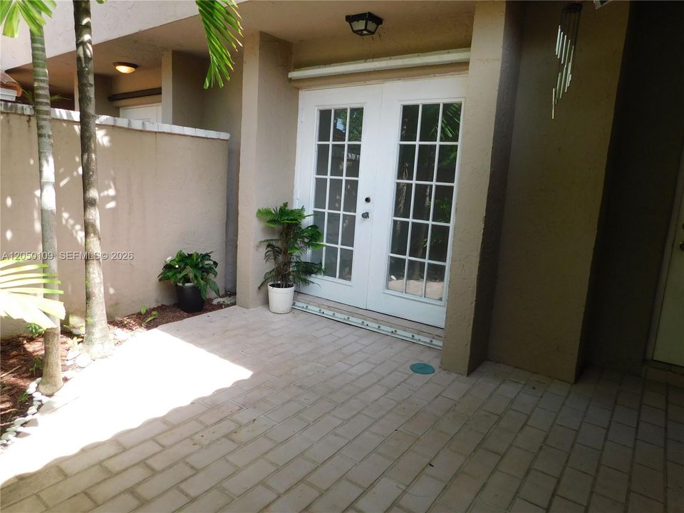 small front patio entrance