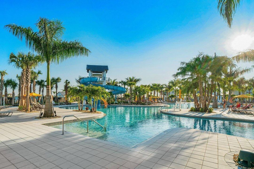 Pool and slide view