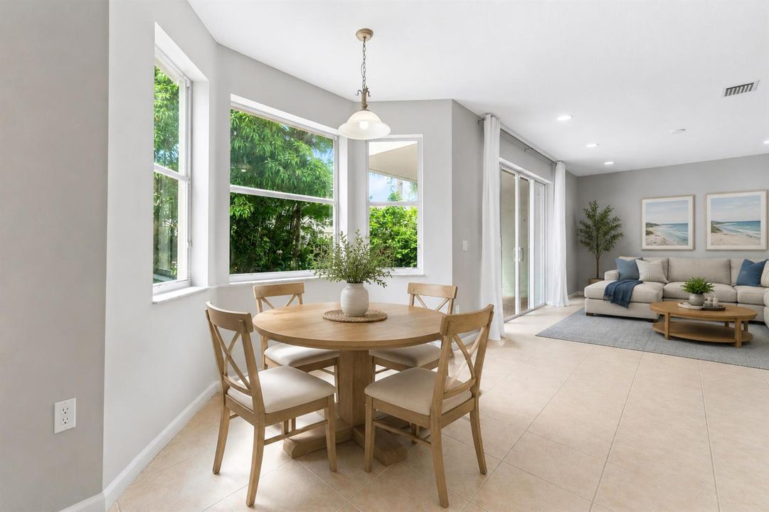 Virtually Staged Breakfast Nook