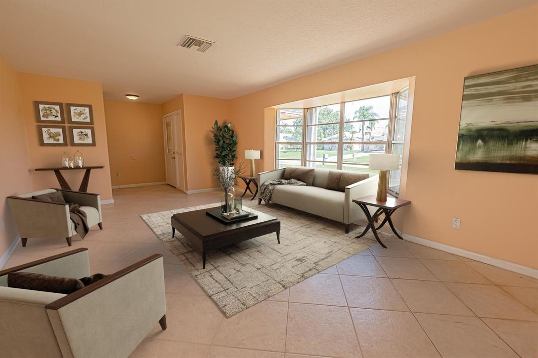 virtually staged living
