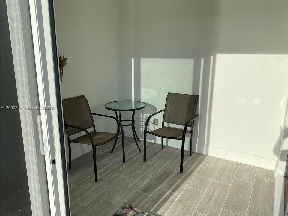 Enclosed patio