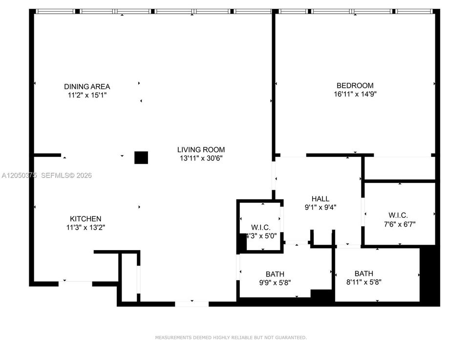 For Rent: $3,850 (1 beds, 2 baths, 1260 Square Feet)