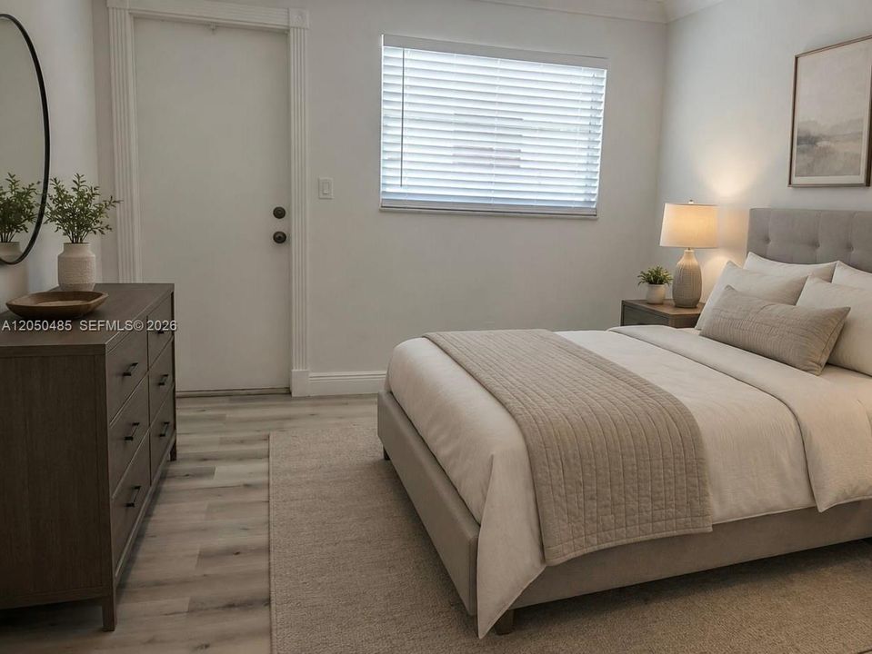 Example of Funished Bedroom. Property is UNFURNISHED.