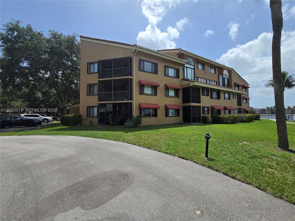 Rear of the building