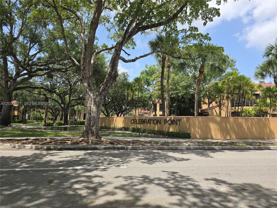 Entrance to Celebration Point in Miami Lakes