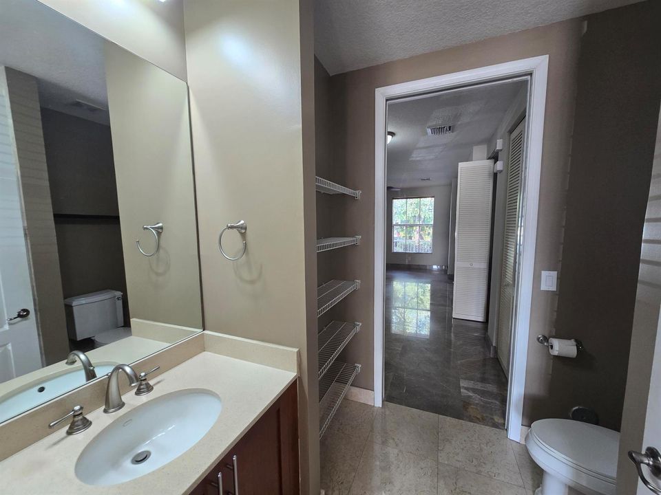 bathroom sink and storage