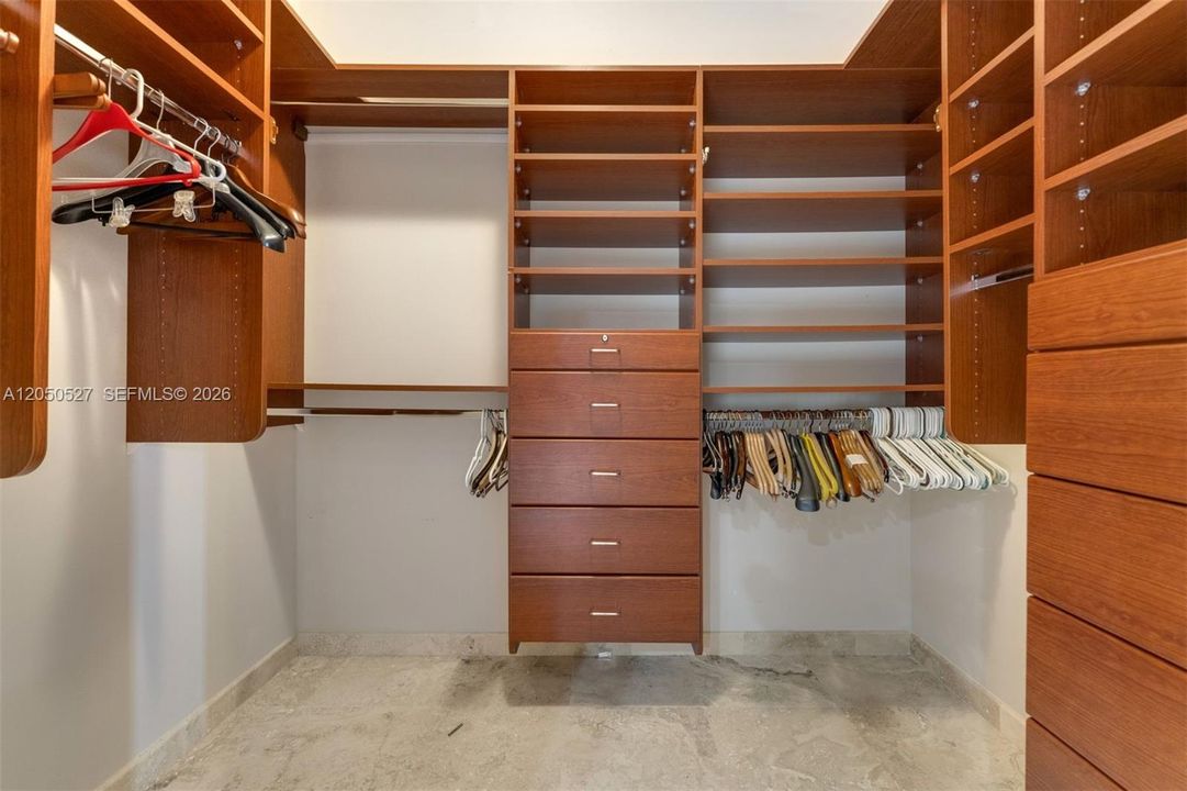 Primary closet
